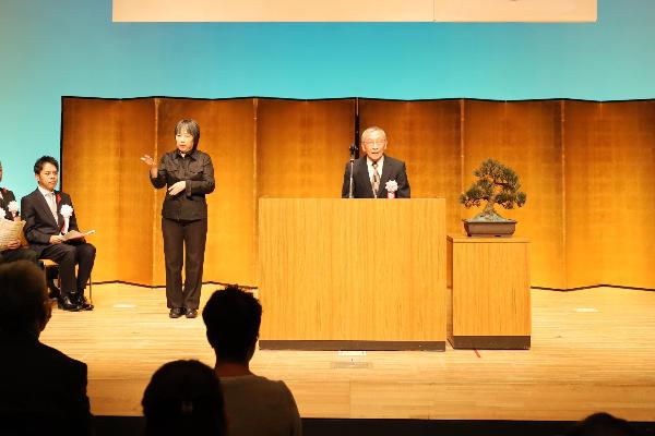 代表挨拶の様子
