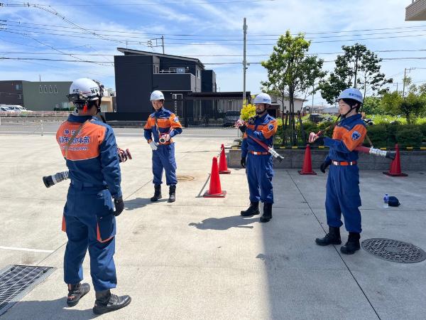新入団員訓練の様子