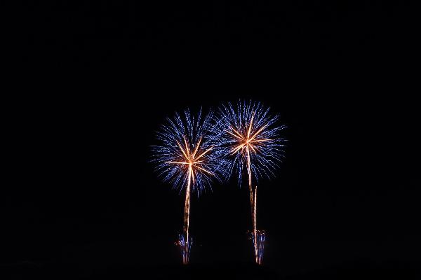 天高く打ちあがった花火