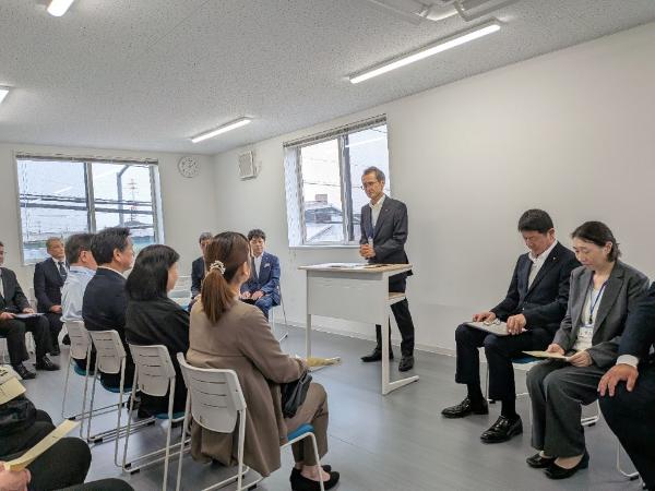 開設式での教育長あいさつ