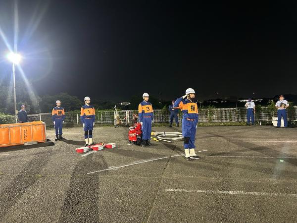 小型ポンプ操法を披露