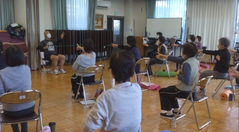 体操をしている図