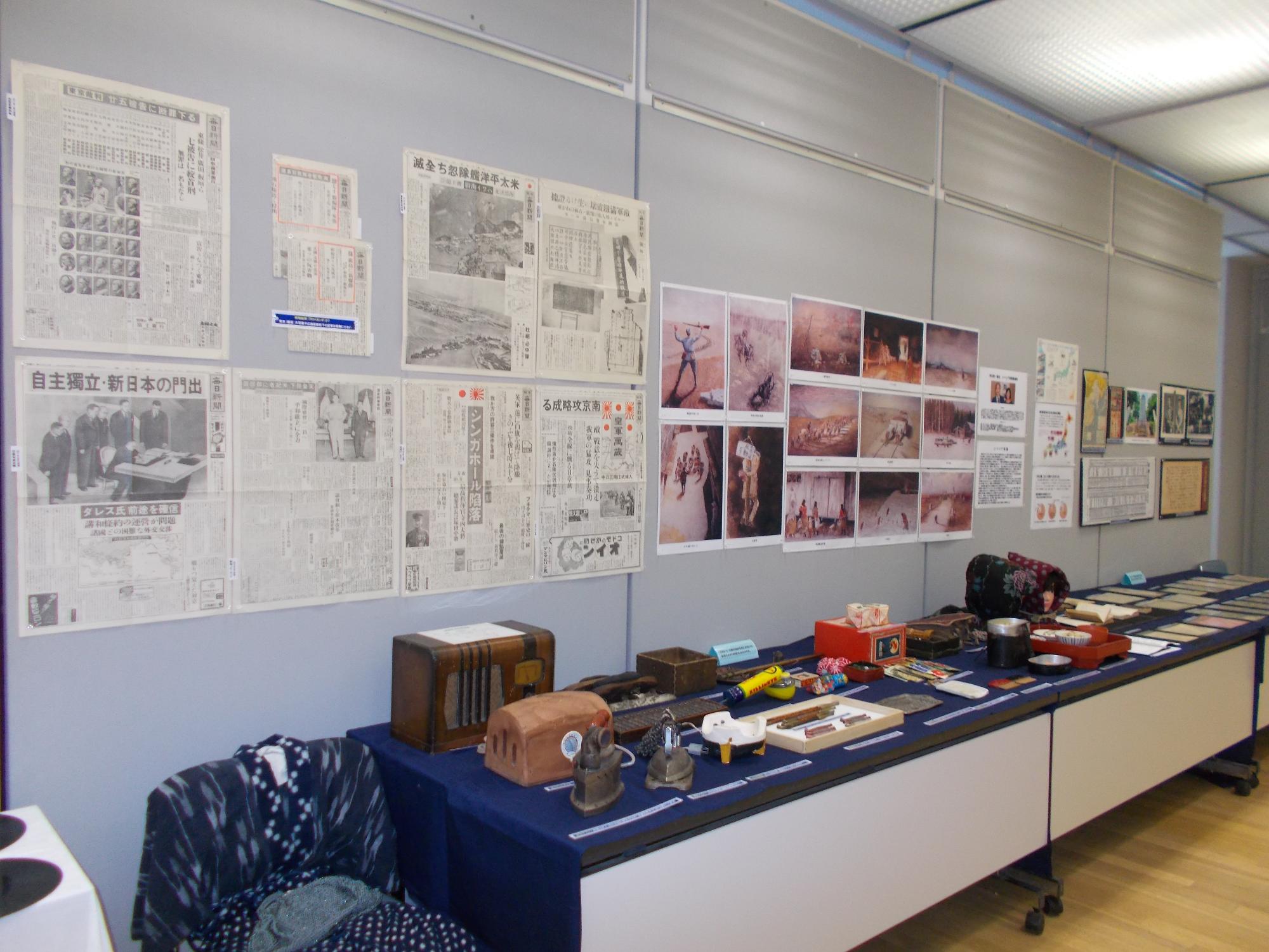 昨年度の平和展の様子