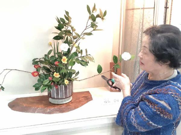 養生している福谷芳瞳さんの様子