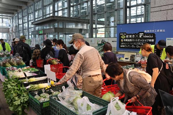 地産地消フェアの様子