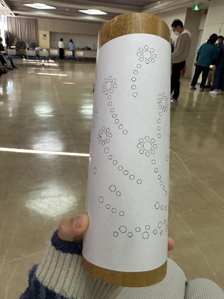 ランプシェード作りの様子