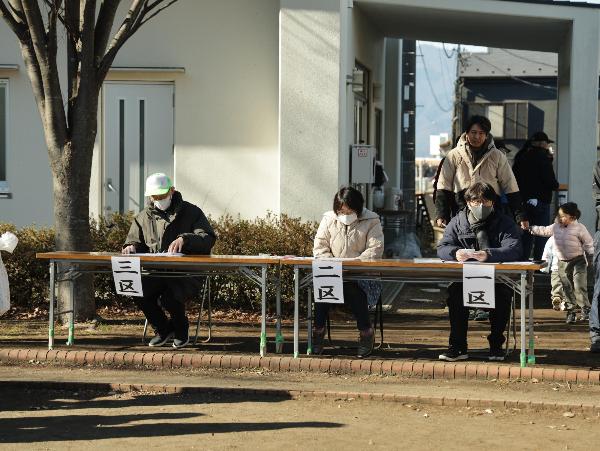 餅つき大会の様子