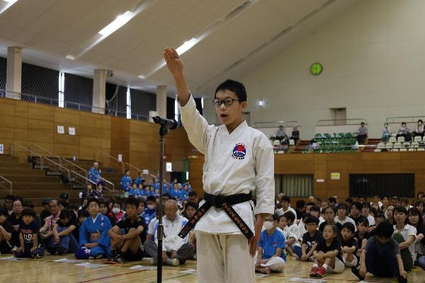 山田選手による選手宣誓