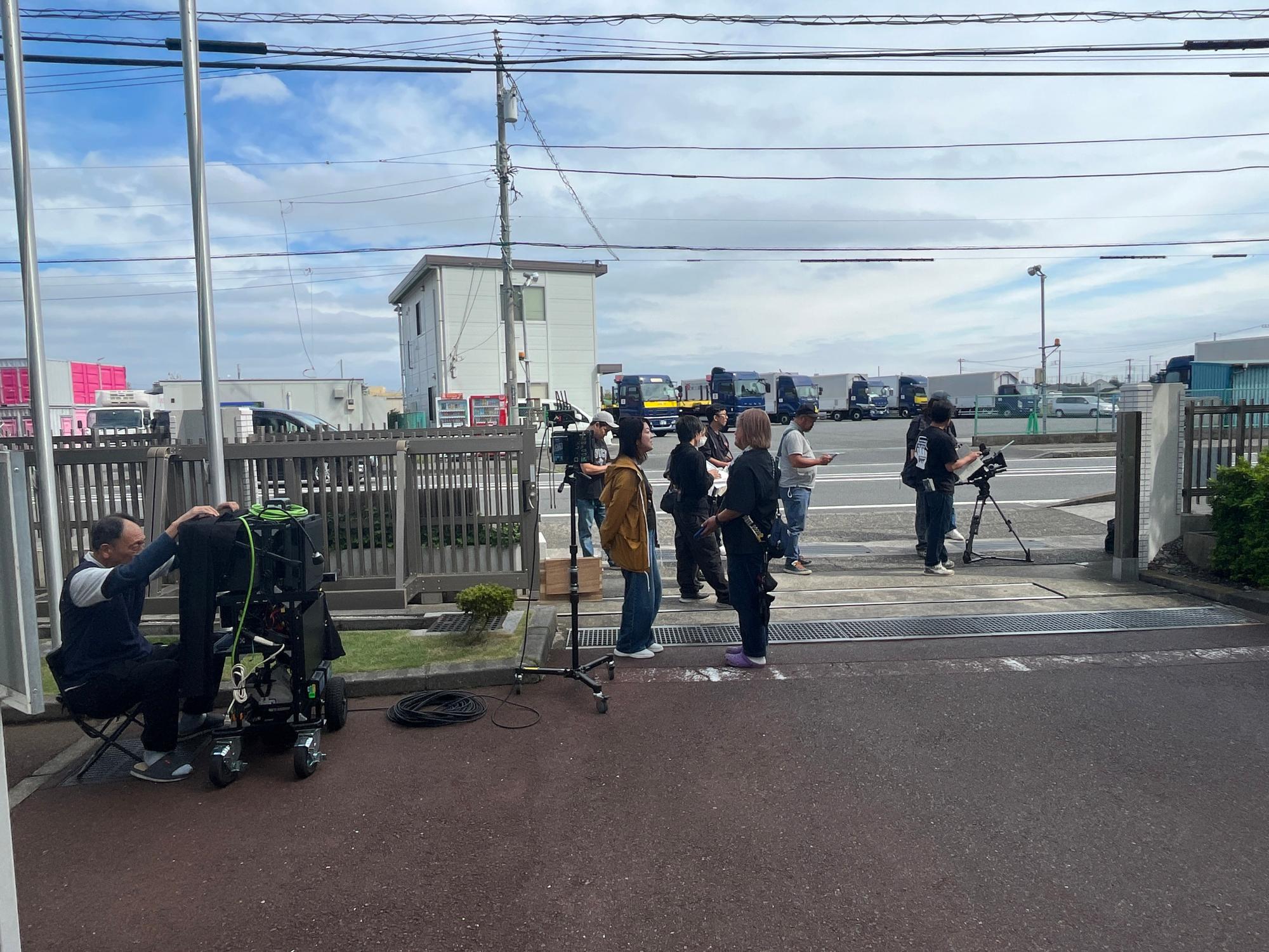 メイコーでの撮影風景