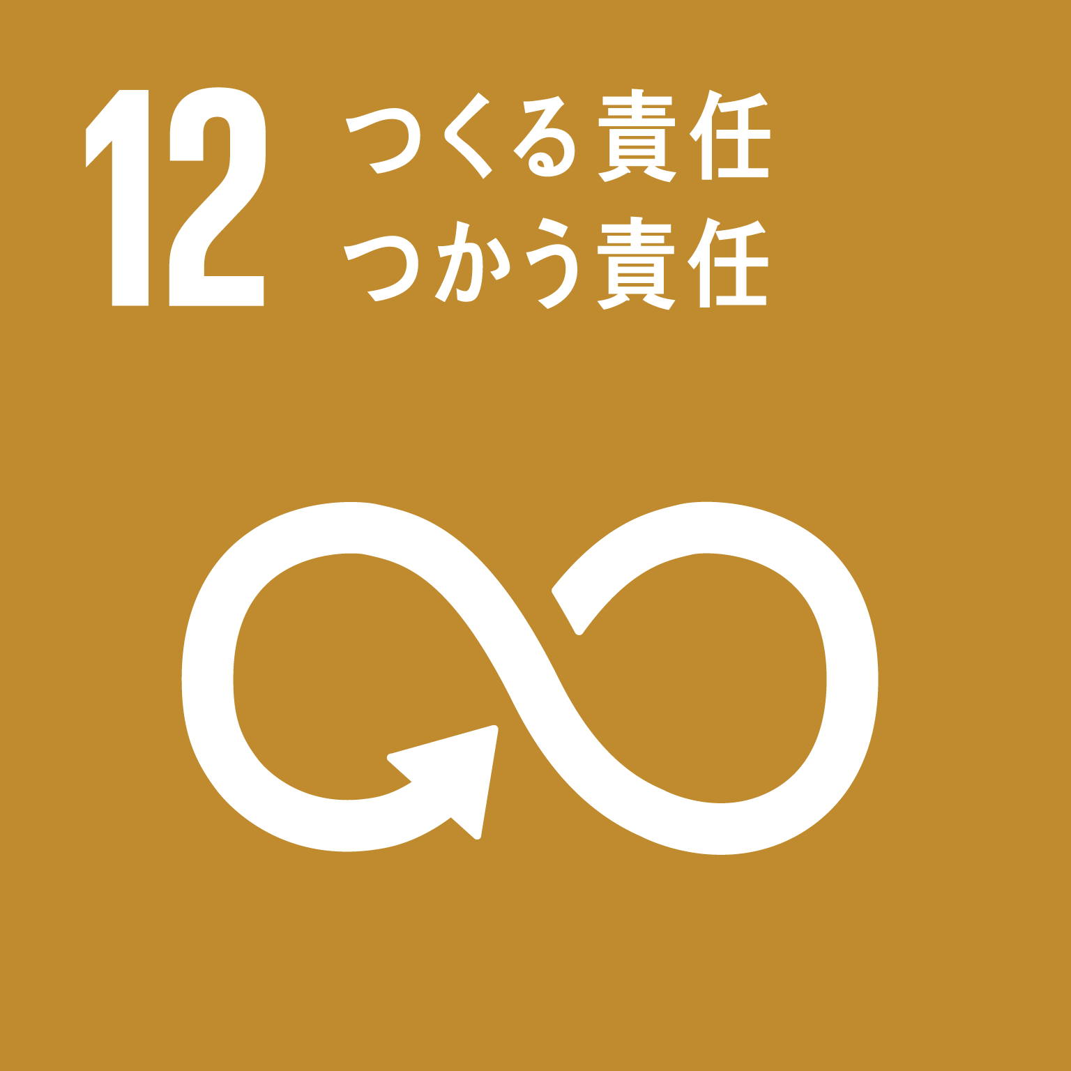 「12.つくる責任、つかう責任」の文字と目標12のロゴ