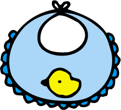 ヒヨコの絵がのっているスタイのイラスト