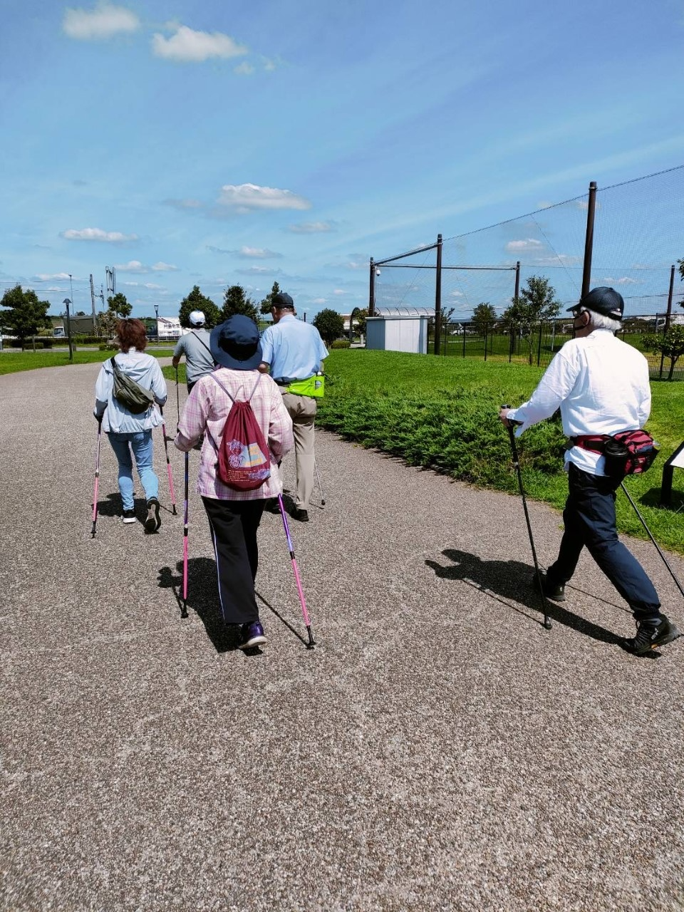 ノルディック・ウォーク教室の様子