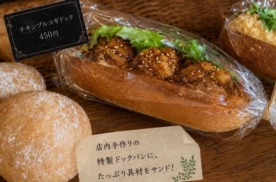チキンプルコギドッグ