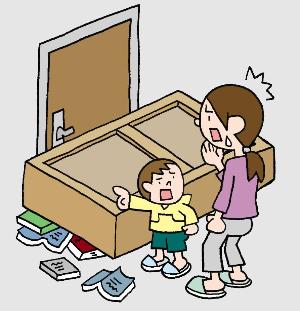 ドアとタンス