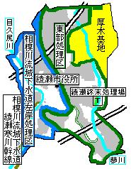 下水道処理区域図
