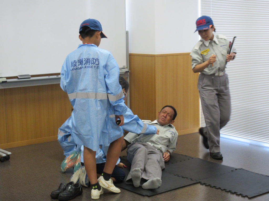 救急隊員体験